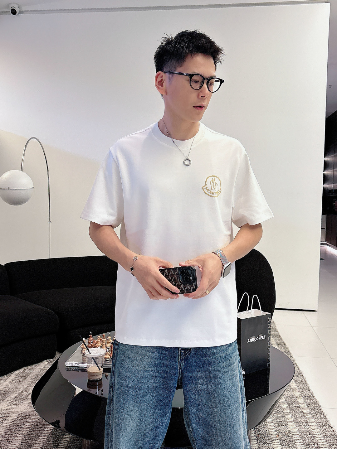 mon   2026年春夏系列圆领休闲短T 尺码:M-5XL 微阔版型 成份:罗马棉平纹面料，245克重，面料纹路平整清