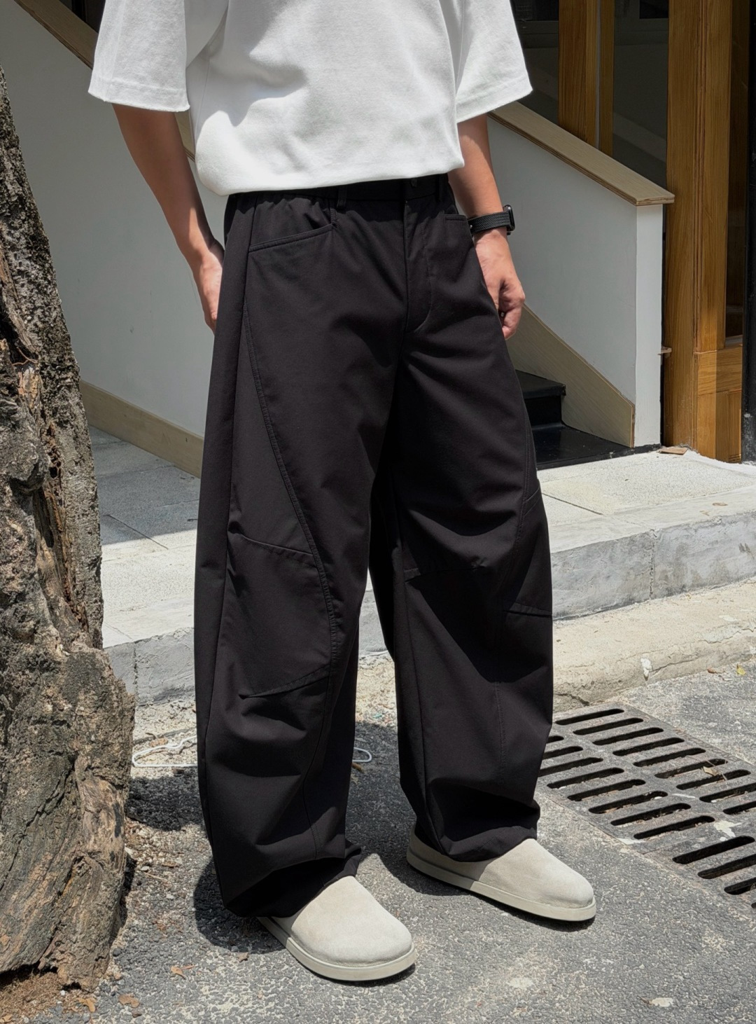 秋冬新款裤子上新🔥 颜色：黑，绿 码数：M-3XL 款号：7018