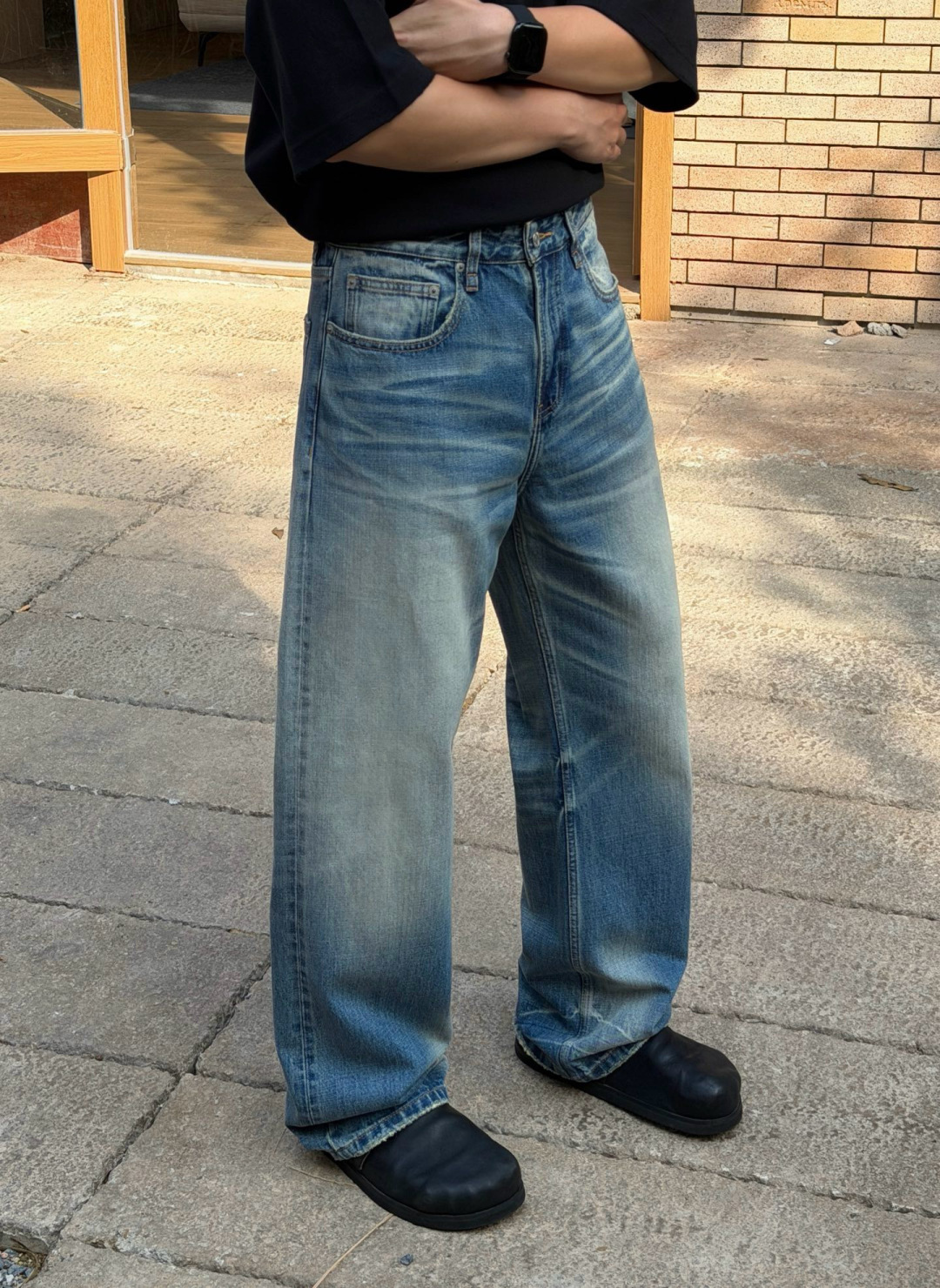 秋冬新款牛仔裤上新🔥 颜色：兰 码数：M-3XL 款号：768