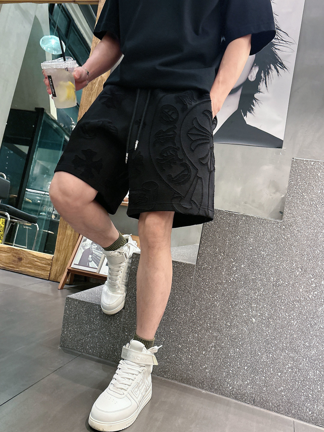2026春夏新款 克罗心烧花短裤 M-3XL