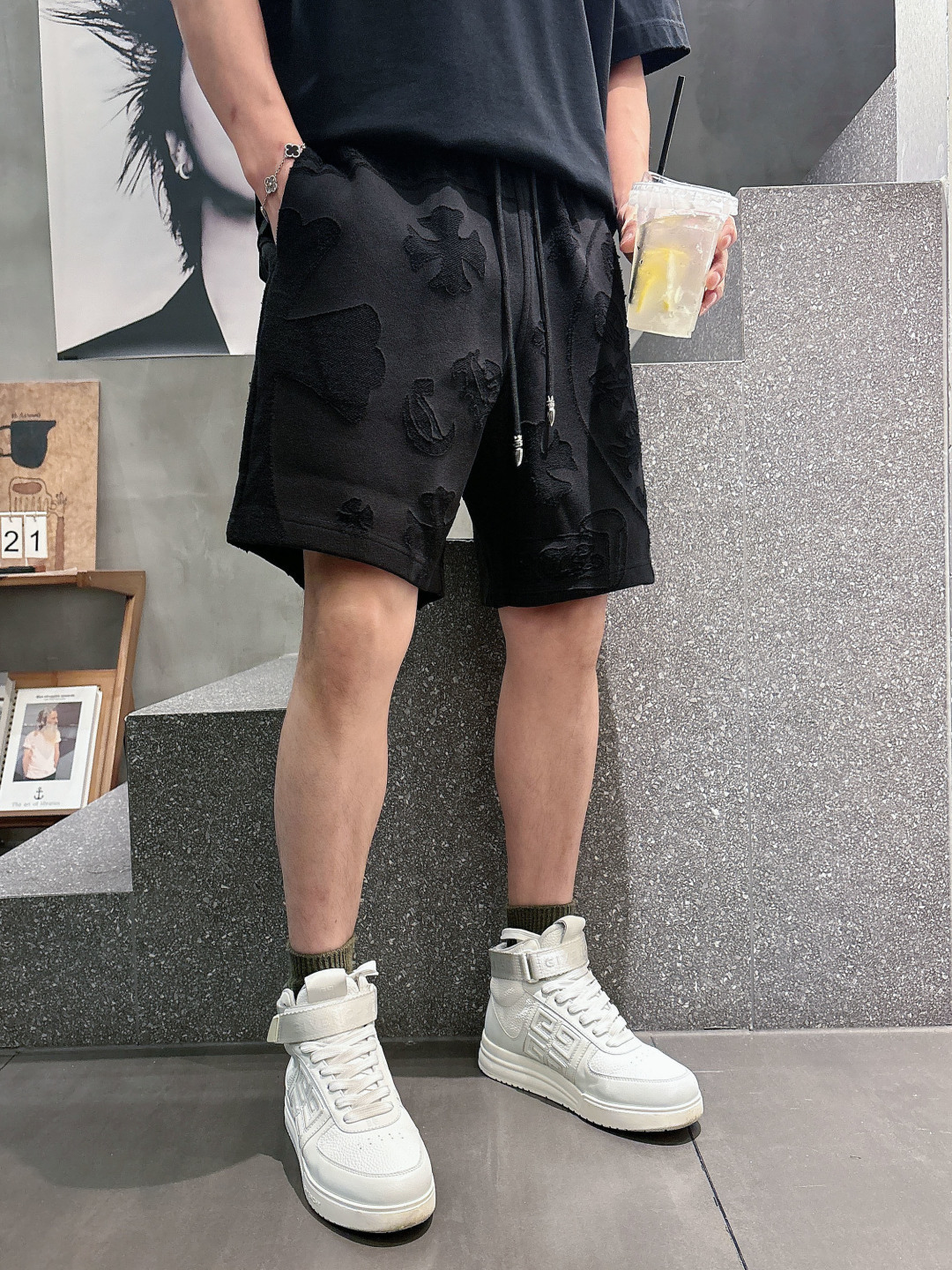 2026春夏新款 克罗心烧花短裤 M-3XL