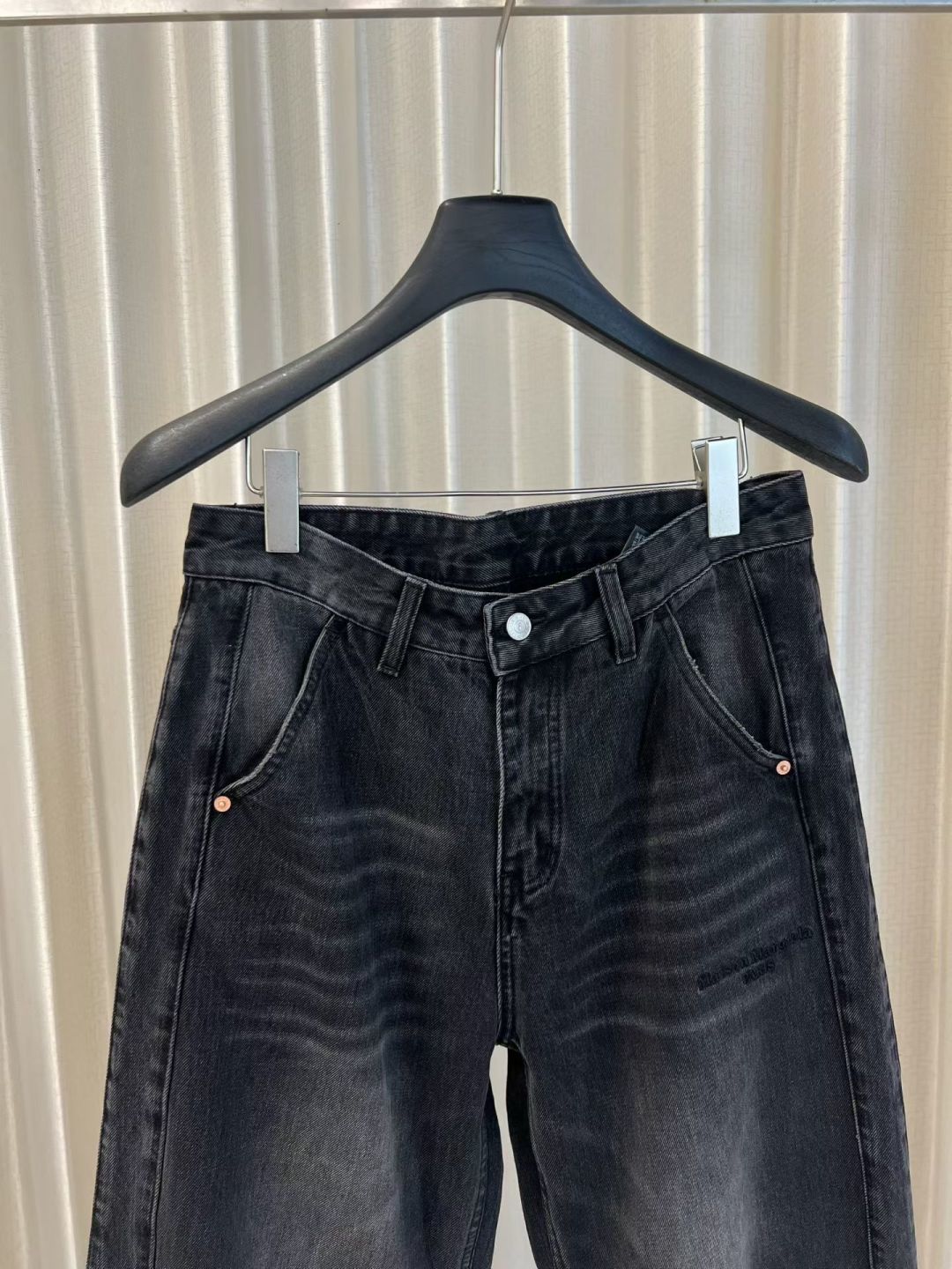 马吉拉秋季新款 弯刀阔腿牛仔裤 S-XL 
