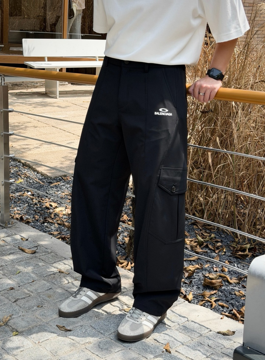 秋冬新款裤子上新🔥 颜色：黑，绿 码数：M-3XL 款号：7026