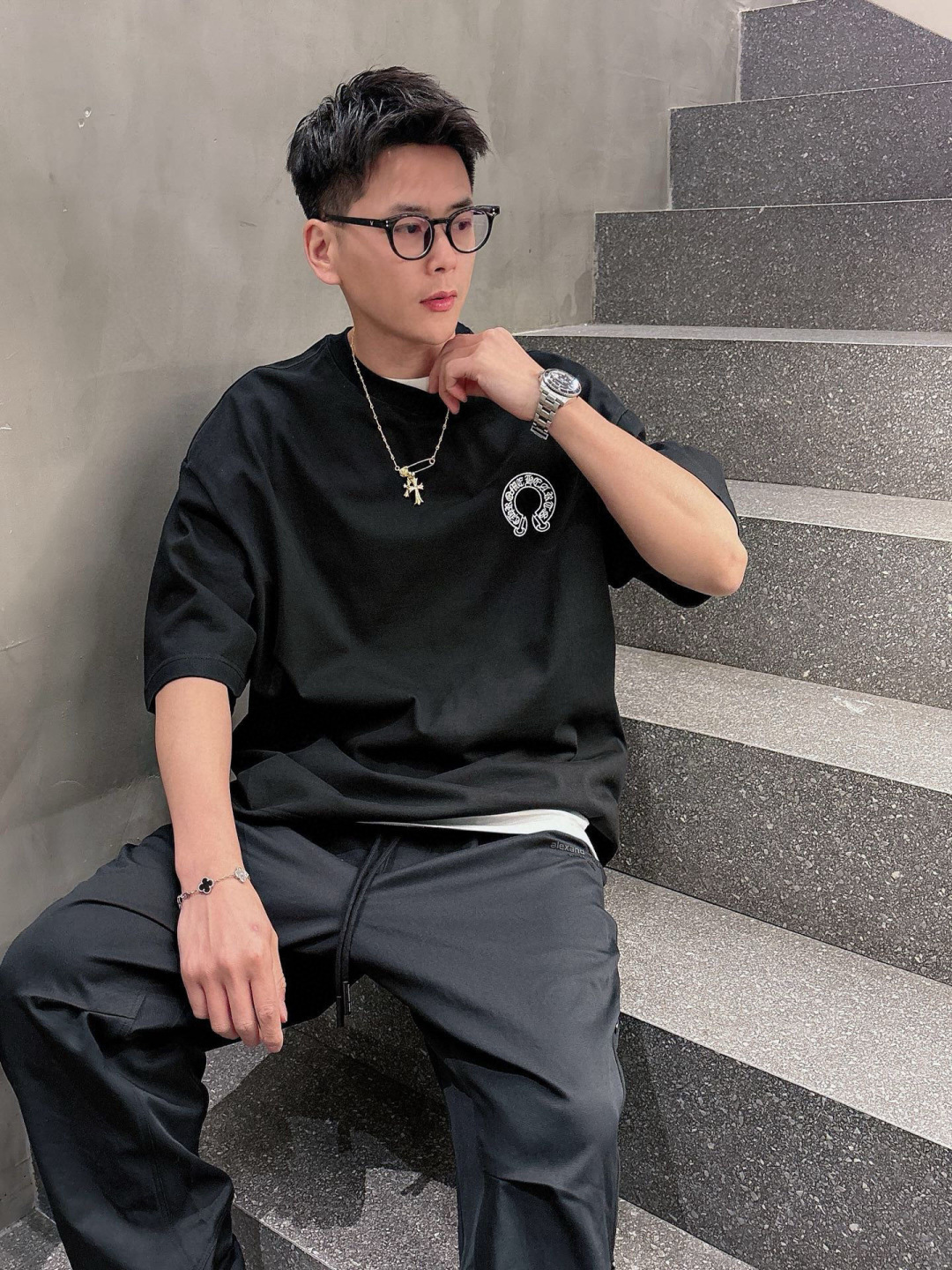 2026春夏新款 克罗心烧花刺绣短袖 S-XL