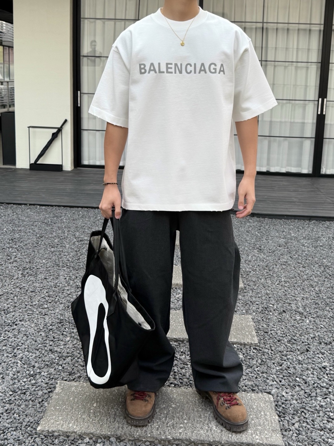 新款春季重磅T恤🆕 颜色：黑，白 码数：XS-XL 款号：52135 