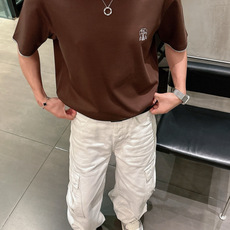 2026 S/S New 新品 1.颜色:黑色 白色 藏青色 金铜色 2.尺码:M-5XL 3.版型:微阔短袖T 4.成 2026 S/S New 新品 1.颜色:黑色 白色 藏青色 金铜色 2.尺码:M-5XL 3.版型:微阔短袖T 4.成