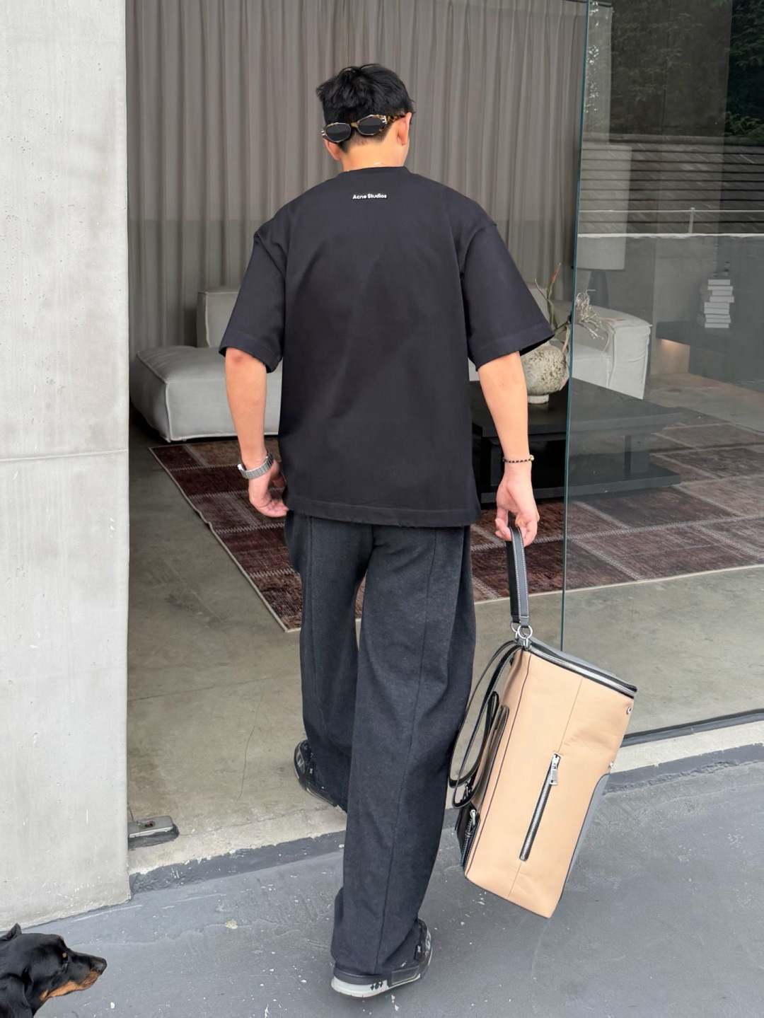秋冬新款磨毛T恤上新🔥 颜色：黑，白，灰 码数：XS-XL 款号：52222