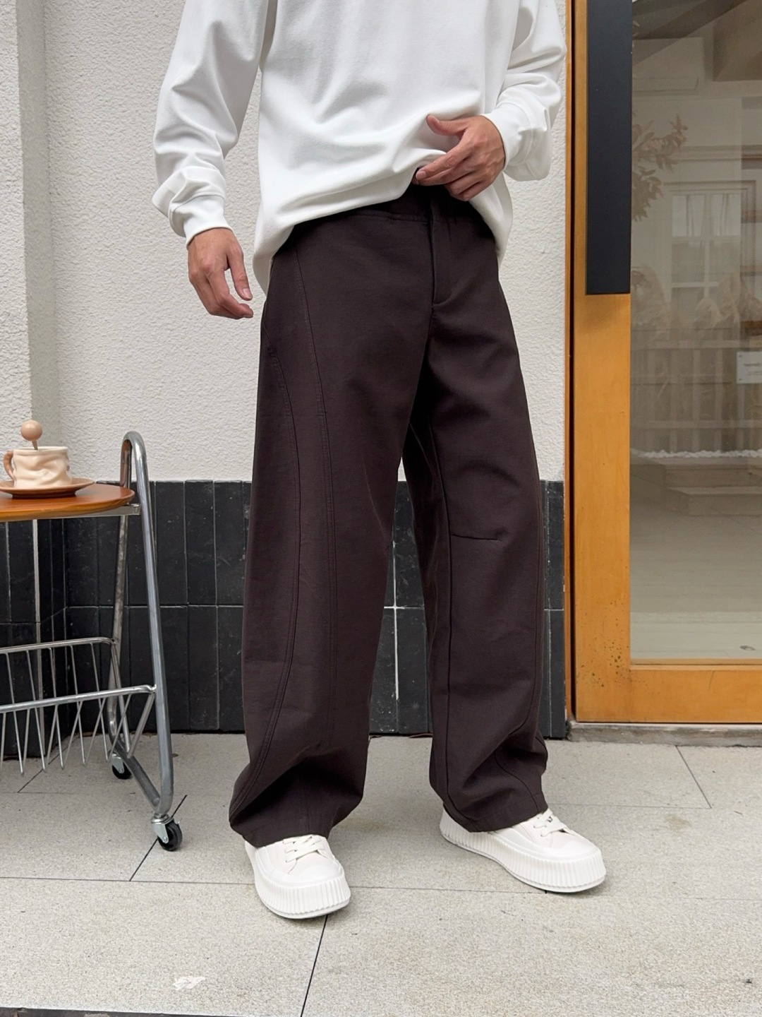 秋冬新款裤子上新🔥 颜色：黑，紫 码数：M-3XL 款号：7025