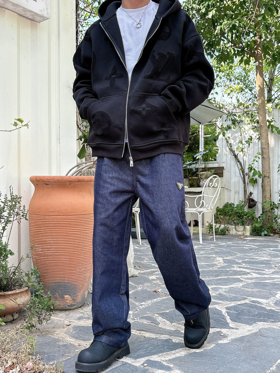 2026秋冬新品 双层复合面料 驴家烧花外套 S-XL