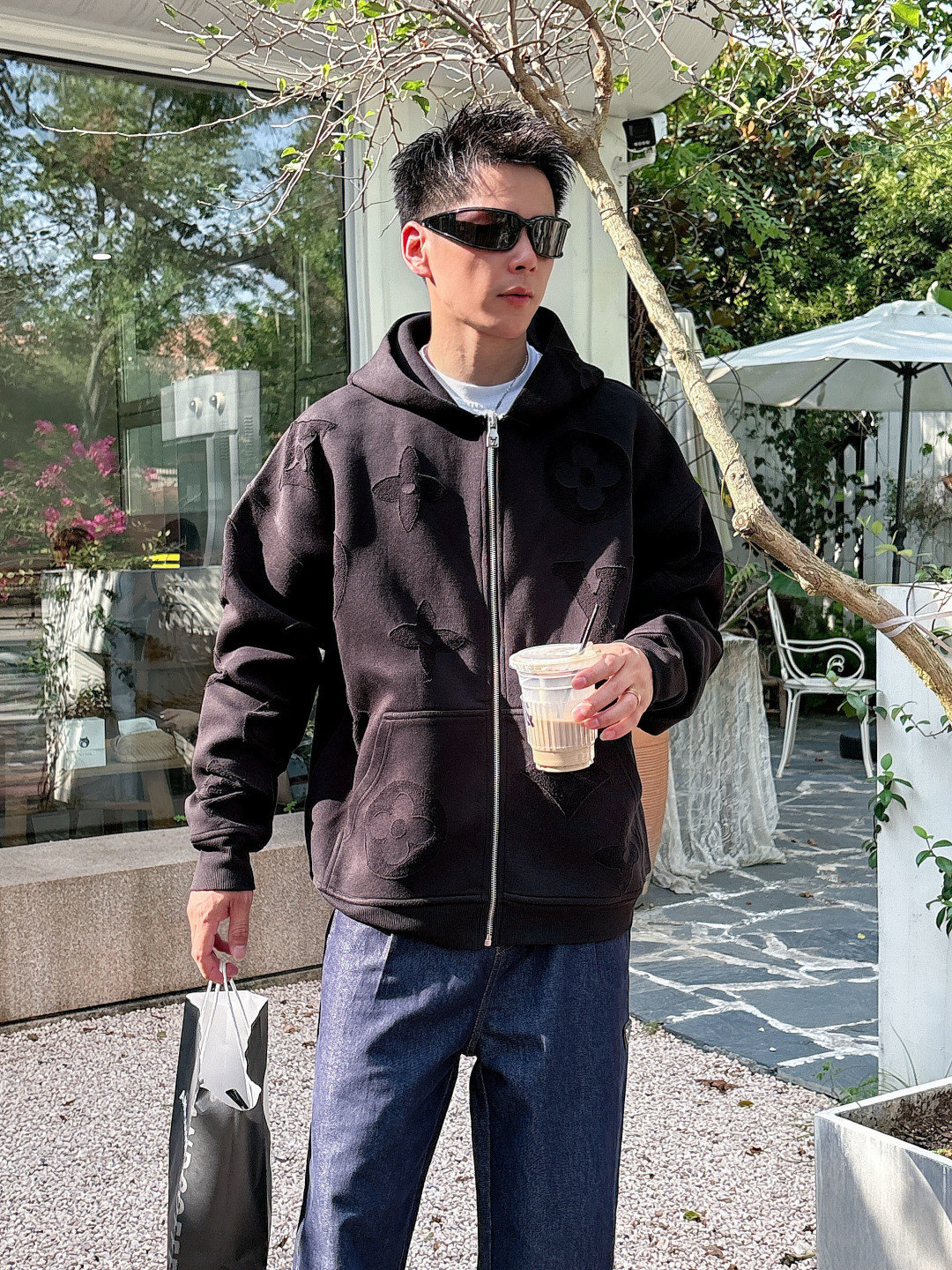 2026秋冬新品 双层复合面料 驴家烧花外套 S-XL