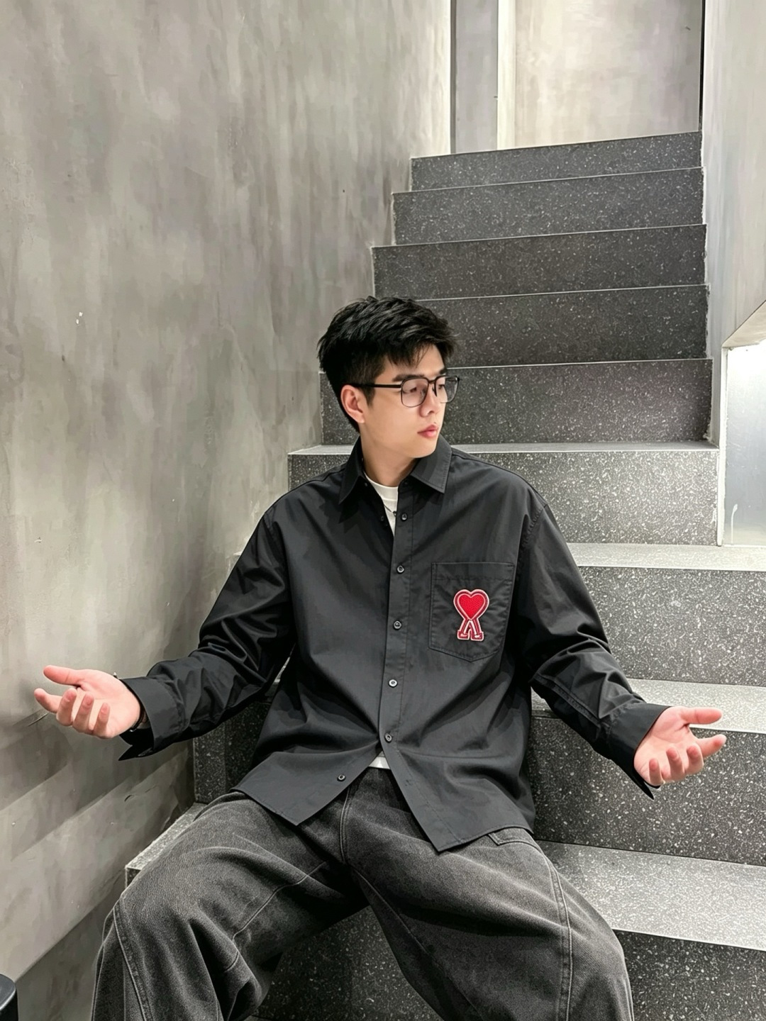 2026秋季新款 AMI 长袖衬衫 M-3XL