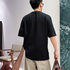 蒙口短袖 黑色白色咖色(m-5XL) 1.采用的是纯棉面料,240克重,面料纹路平整清晰,手感挺括有型,柔软亲肤 2.前 蒙口短袖 黑色白色咖色(m-5XL) 1.采用的是纯棉面料,240克重,面料纹路平整清晰,手感挺括有型,柔软亲肤 2.前