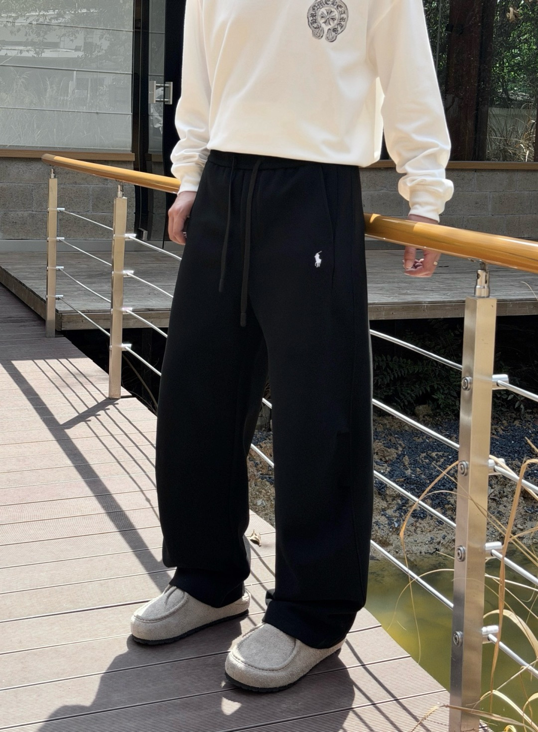 秋冬新款裤子上新🔥 颜色：黑，灰 码数：M-3XL 款号：7035