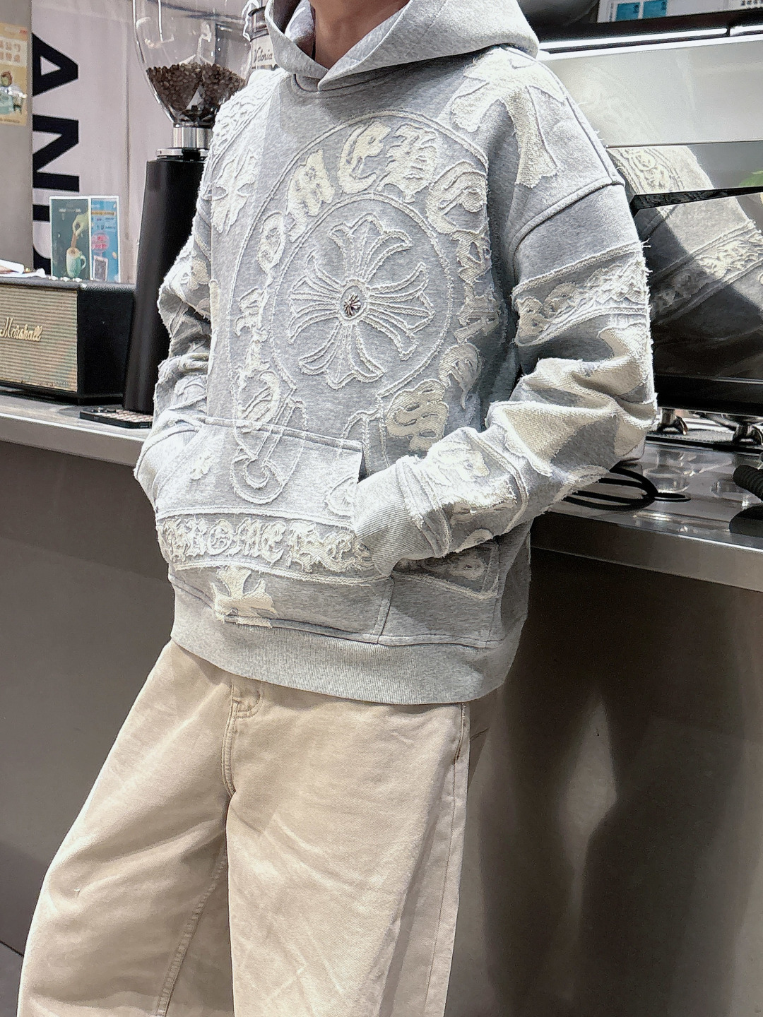 2026秋冬新款 克罗心满身烧花卫衣 S M L XL