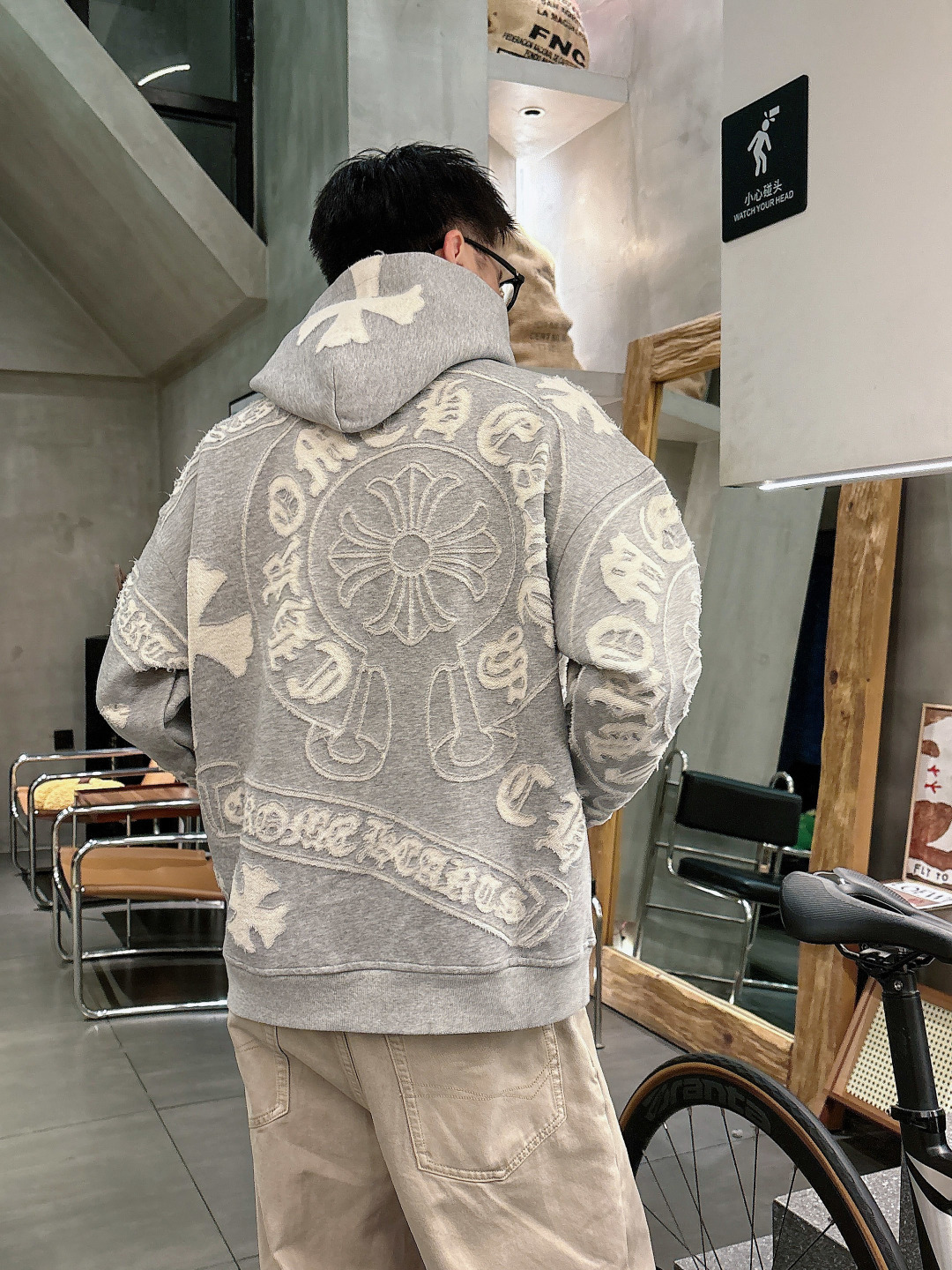 2026秋冬新款 克罗心满身烧花卫衣 S M L XL