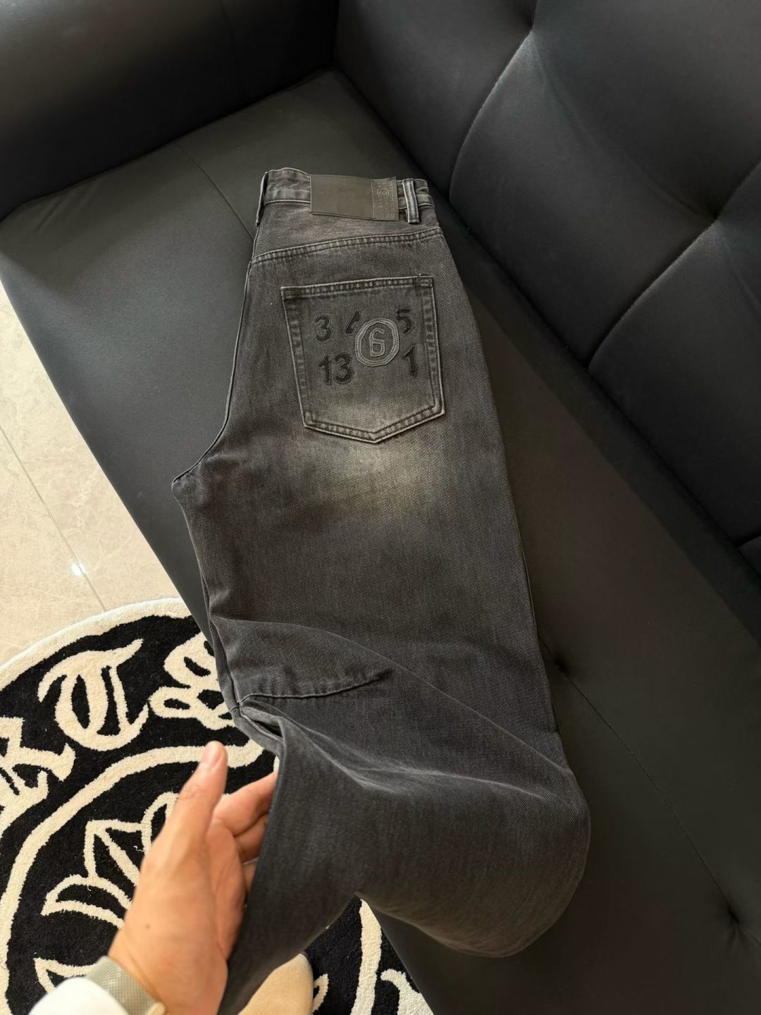 马吉拉新款牛仔裤 弯刀阔腿裤型 S-XL