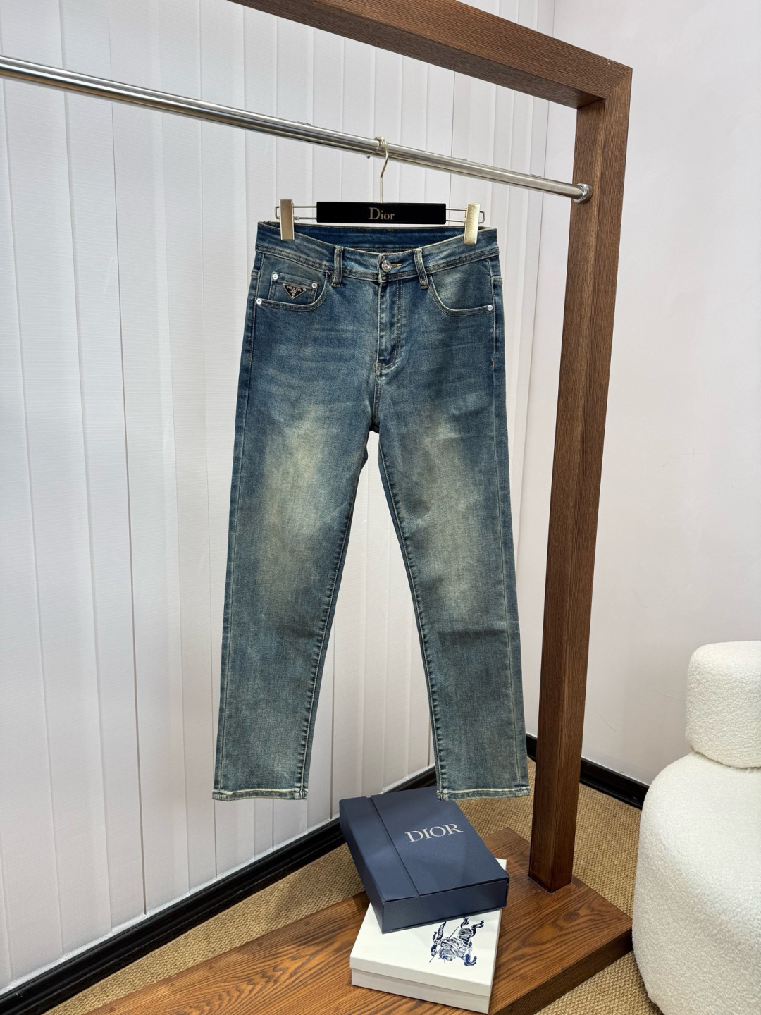 普拉达 新品上市 FW四季款新款男士休闲牛仔裤，顶级品质！渠道订单，官网同步出售！！原厂订制牛仔全棉材质！适合休闲/正装