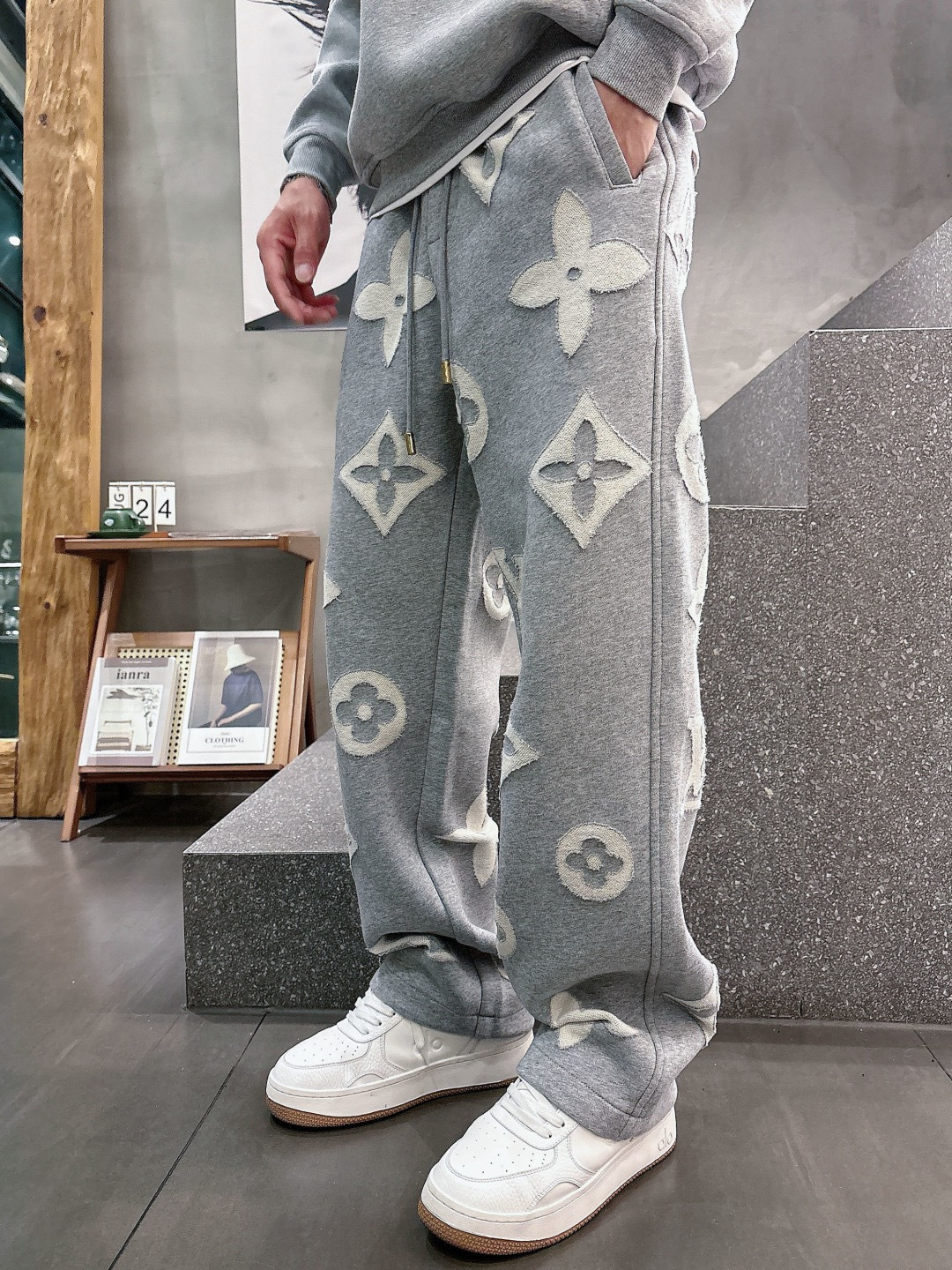 2026秋冬新款 双层复合面料 驴家烧花裤 M-3XL
