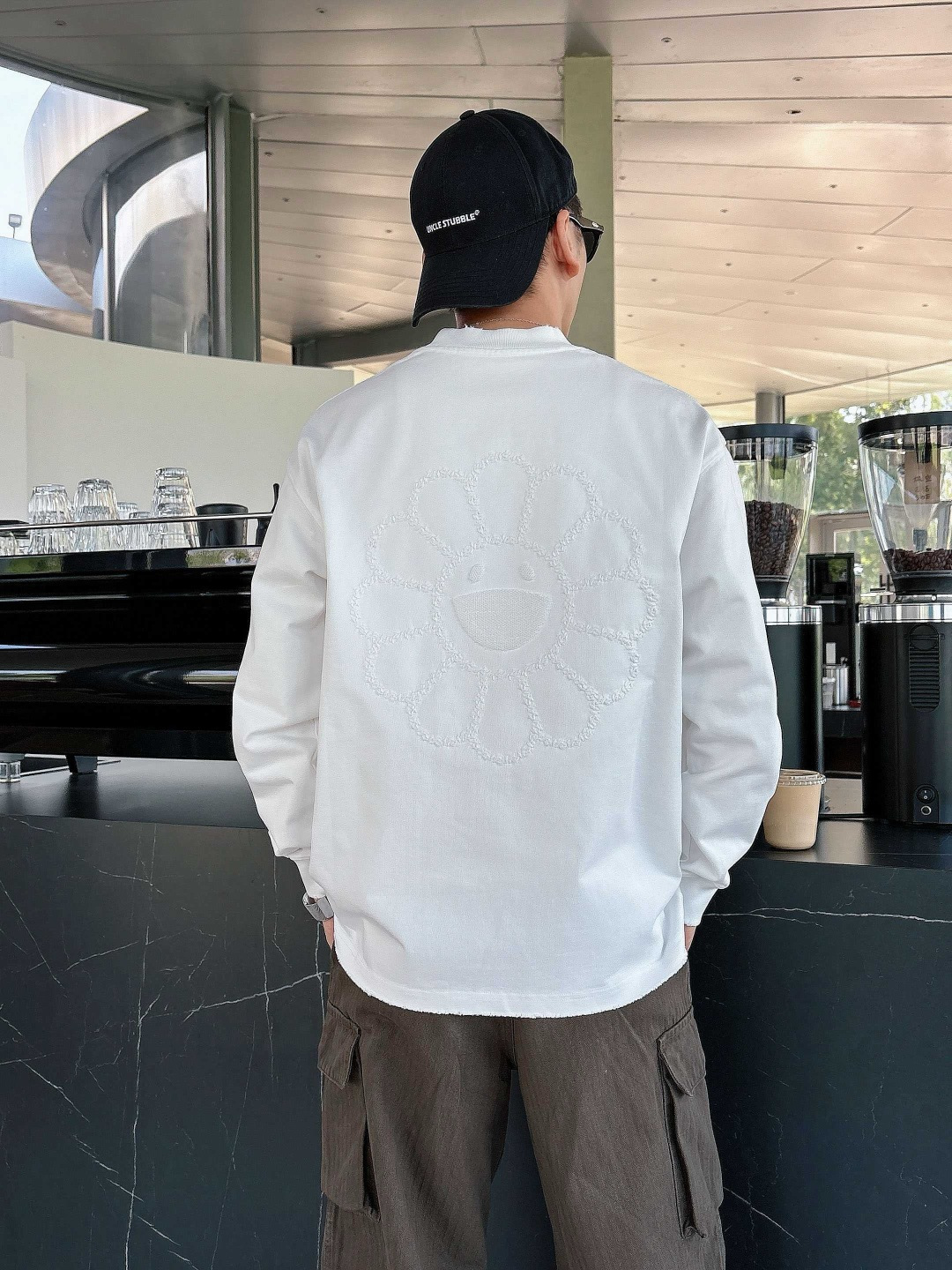 26秋冬新款加厚长袖 颜色：黑，白 尺码：S-XL