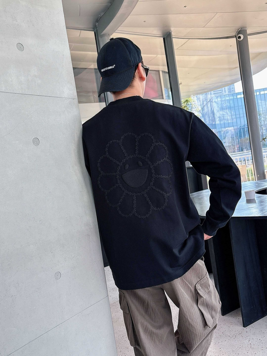 26秋冬新款加厚长袖 颜色：黑，白 尺码：S-XL