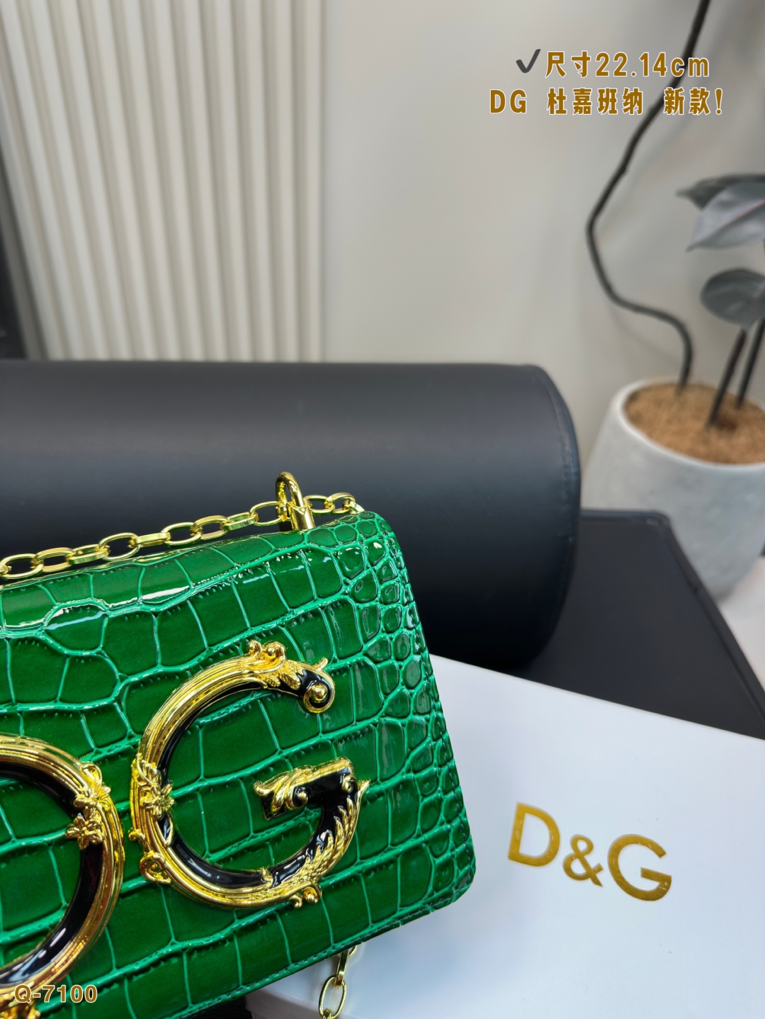 💰175配礼盒
尺寸22.14cm
DG 杜嘉班纳 新款！DOLCE & GABBANA Devotion皮革包
优雅的代名词 超级好看
可单肩可斜挎 超实用的一款 容量很ok 轻松装纳日常随身物品
独特的超大五金 超级大牌呦 这只包真的要安利大家 简直是搭配神器 女王范十足！

