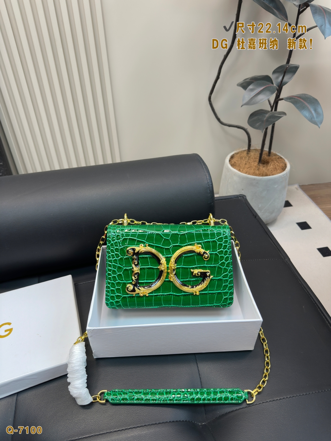 💰175配礼盒
尺寸22.14cm
DG 杜嘉班纳 新款！DOLCE & GABBANA Devotion皮革包
优雅的代名词 超级好看
可单肩可斜挎 超实用的一款 容量很ok 轻松装纳日常随身物品
独特的超大五金 超级大牌呦 这只包真的要安利大家 简直是搭配神器 女王范十足！

