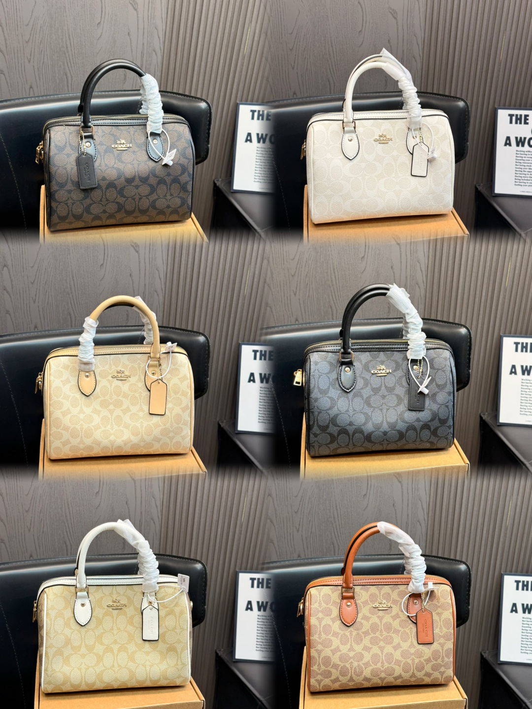 218 Airplane Case | Size: 25.18cm | | Coach Rowan Mini Boston Bag, Classic Khaki White Color, Coated Canvas + Leather Trim, Simple, Retro And Versatile. The Size Is 25x18cm, Suitable For Daily Commuting And Leisure Adjustable Shoulder Strap, You Can Switch Between Hand-held, Cross-body, And Armpit Carry At Will. The Capacity Is Moderate And Mobile Phone Keys Can Be Easily Accommodated. The Rowan Series Has Been Extremely Popular Since Its Launch. It Is Practical And Fashionable. It Is A Classic Entry-level Model Of Coach And Is Really Worth Buying