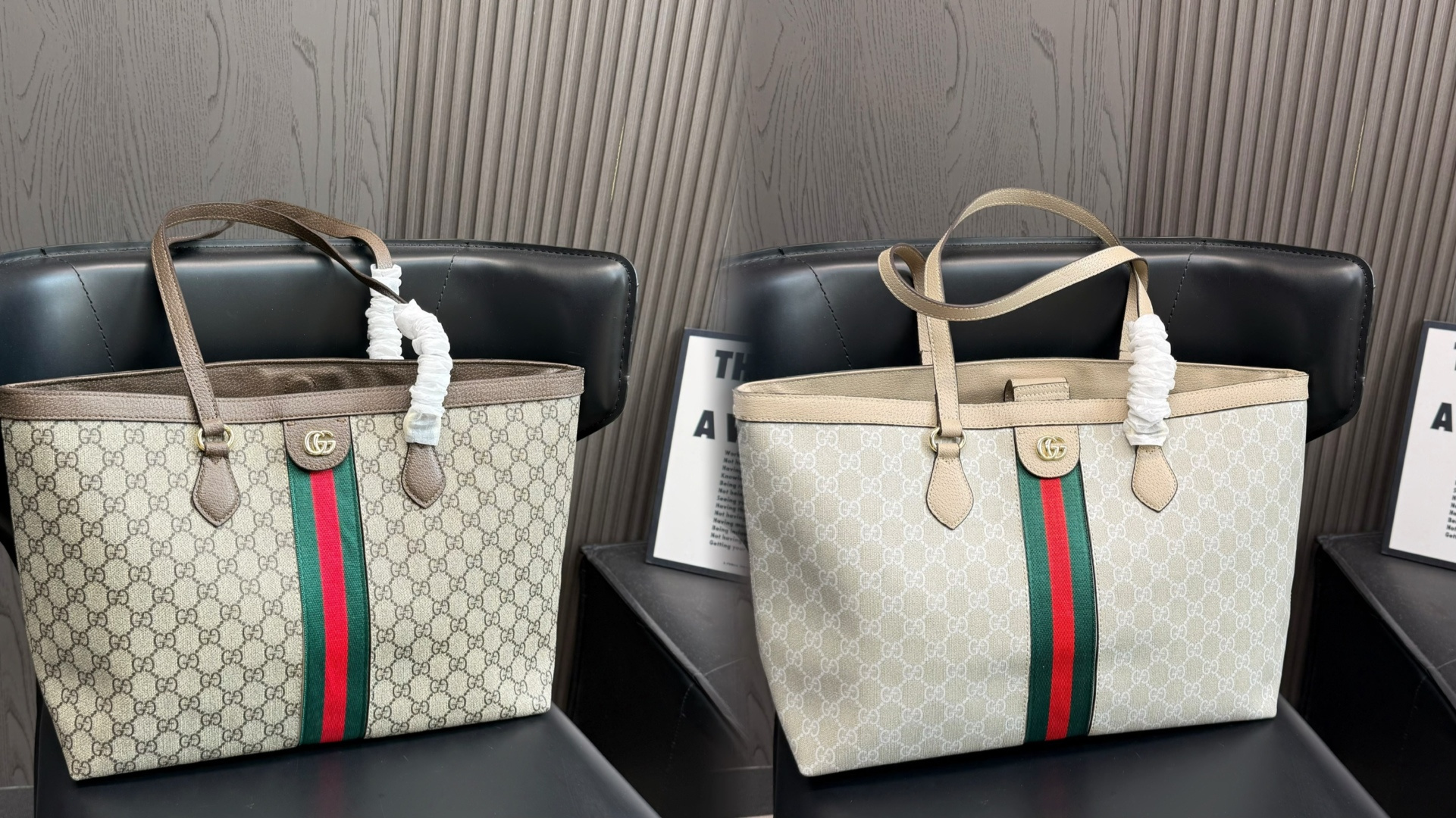 210 Without Box | Size: 37.27cm | | Gucci Ophidia Series Tote Bag, Classic Double G Presbyopic Canvas + Milky White Leather Edging, Red And Green Webbing Embellishment, Retro And High-end. It Has A Large Capacity And Is Very Practical For Commuting, Going To Class, And Taking Short Trips It Can Be Switched Between The Hand And The Shoulder. The Oatmeal Color Is Gentle And Versatile. It Goes Well With Skirts Or Casual Wear In Spring And Summer. Iconic Design + Practicality, It Is A Popular Gucci Model, Fashionable And Practical