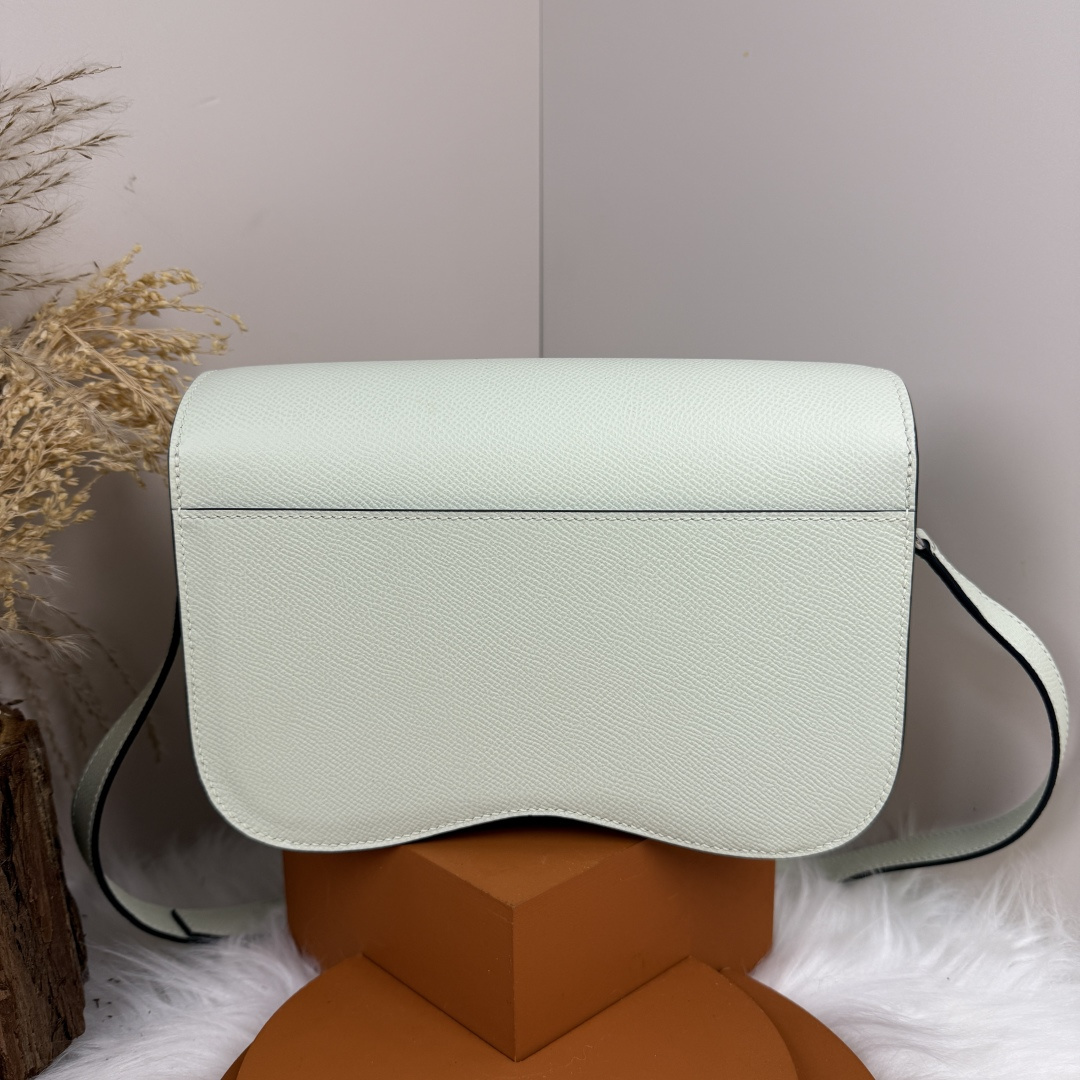 Hermès Hermes Della. Big Butt Bag Bubble Green Silver Buckle