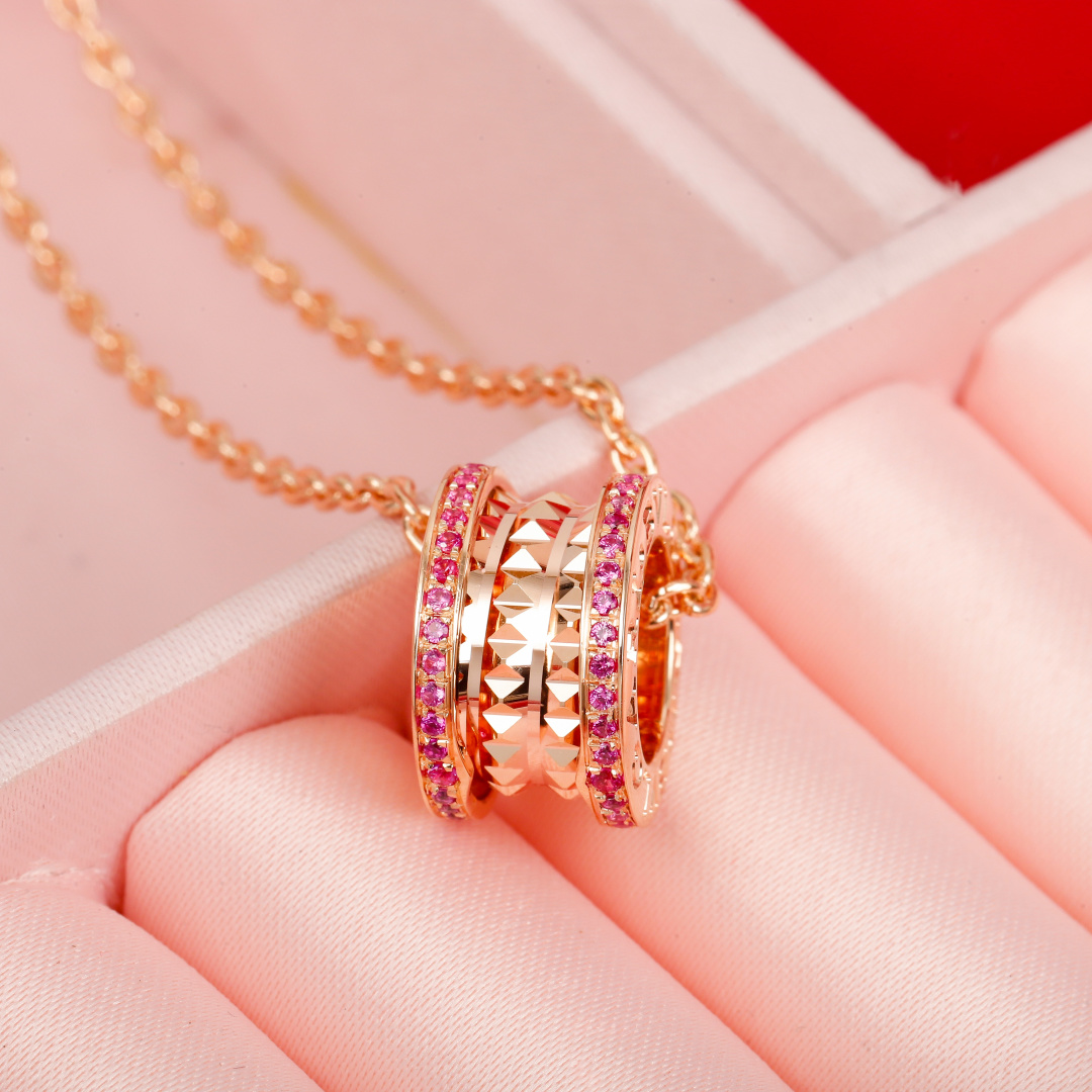 [Bulgari Jewelry]204029[We produce] Willow nail ruby necklace ZP000 recognizes