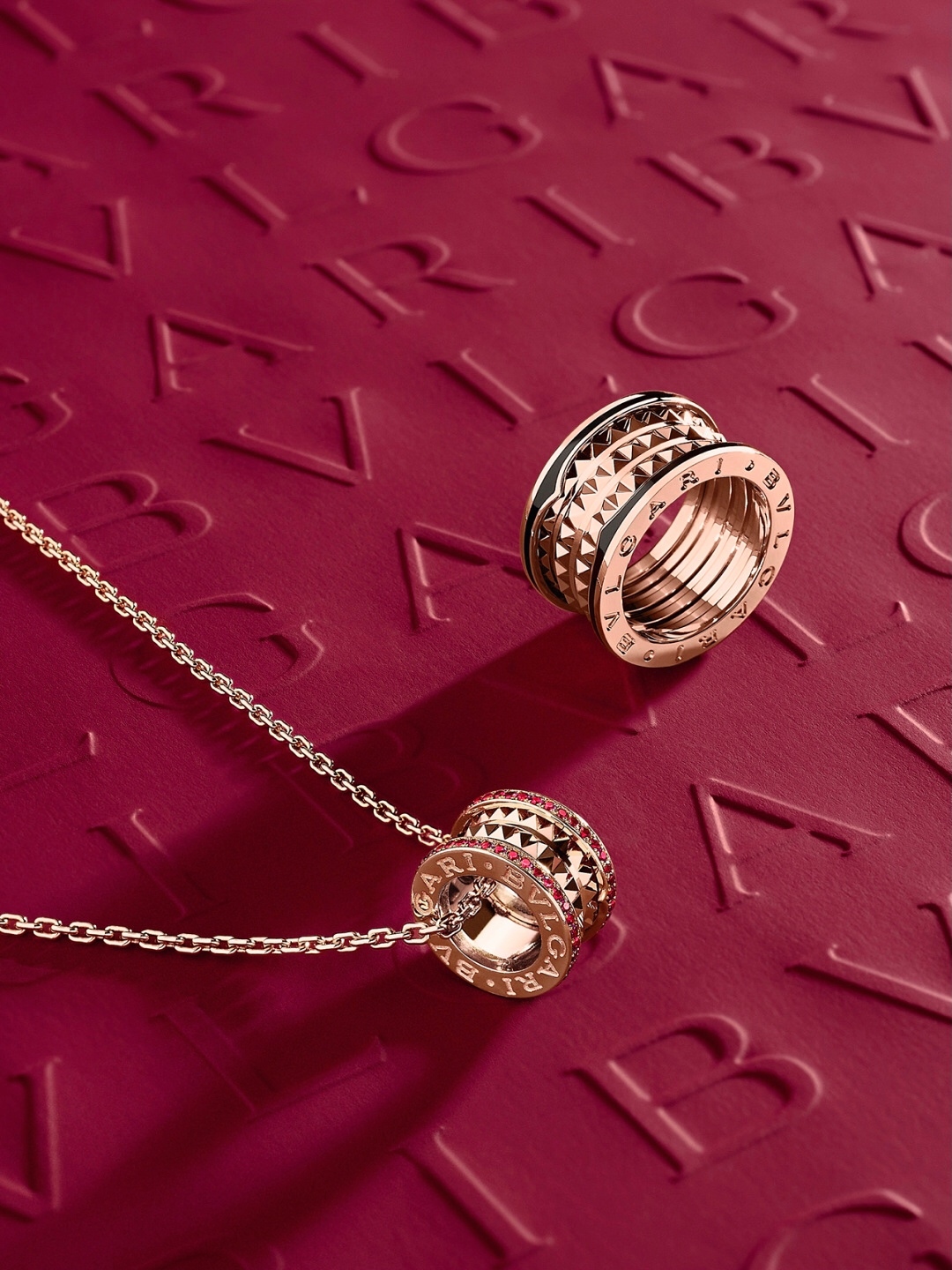 [Bulgari Jewelry]204029[We produce] Willow nail ruby necklace ZP000 recognizes
