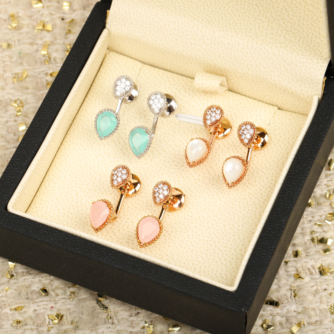 Elegant Serzent Bohème Electronic Rings with Diamonds and Gold Pearls - 图片 2