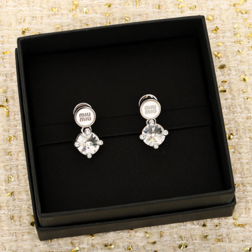 Miu Miu 2025 Collection Crystal Drop Earrings - Elegant & Chic 1 Miu Miu 2025 Collection Crystal Drop Earrings - Elegant & Chic