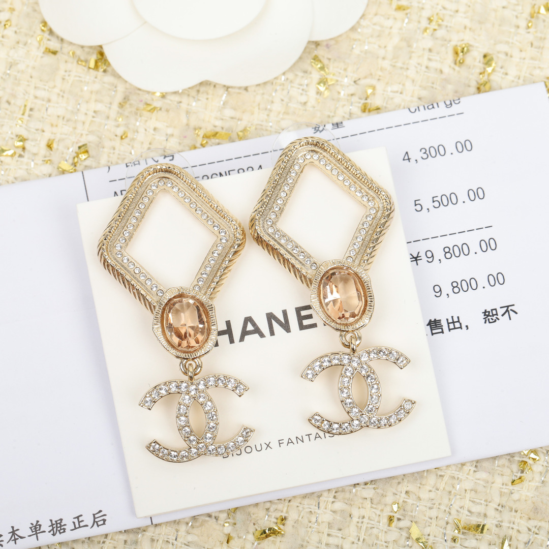 Elegant Chanel Inspired Rhinestone Double C Earrings 4 cmp i1740760069336 2254 0 2