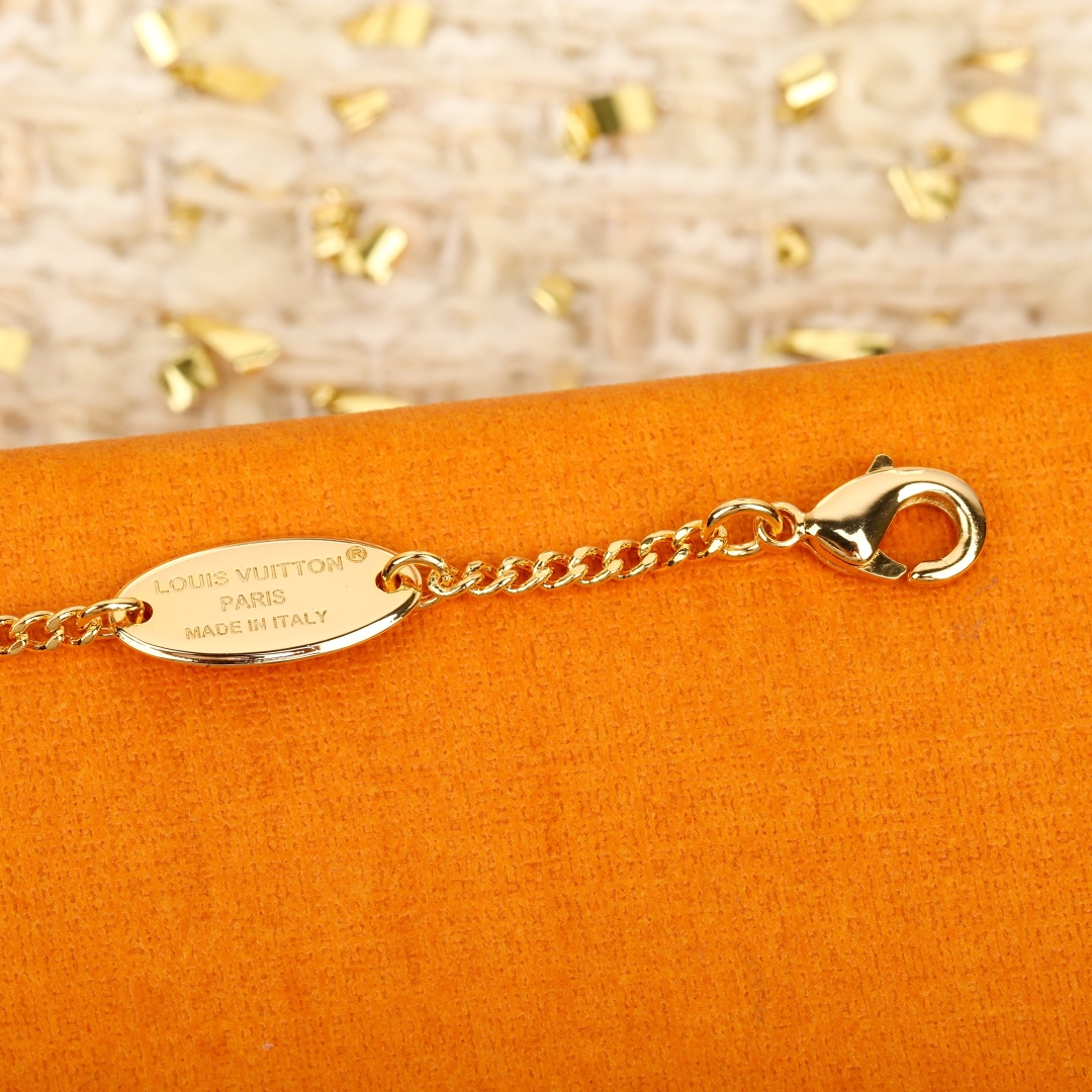 Louis Vuitton Inspired Heart Pendant Necklace | Gold Finish, Fashion Jewelry 7 cmp i1740761239034 2911 0 5