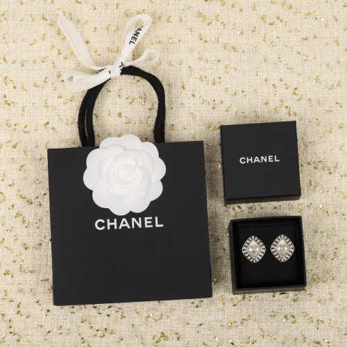 Chanel Rhombus Double C Earrings Brass Swarovski Crystals, Pearls 1 Chanel Rhombus Double C Earrings Brass Swarovski Crystals, Pearls