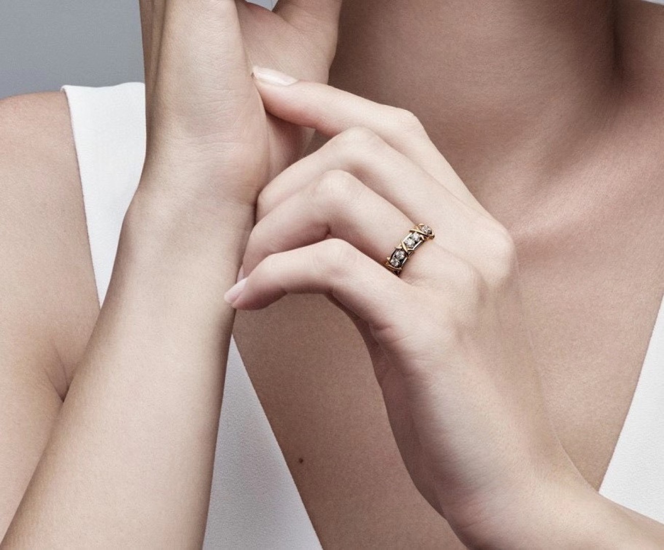 [Tiffany & Co. Jewelry]204490 [Our Product] Cross Ring ZP 000 Identify the onl