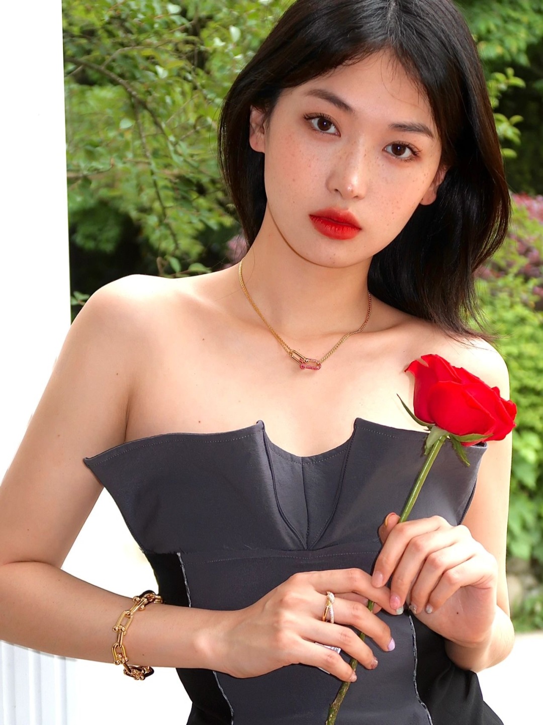 [Tiffany & Co. Jewelry]205669 [Our Product] Double Chain Ring Diamond Necklace