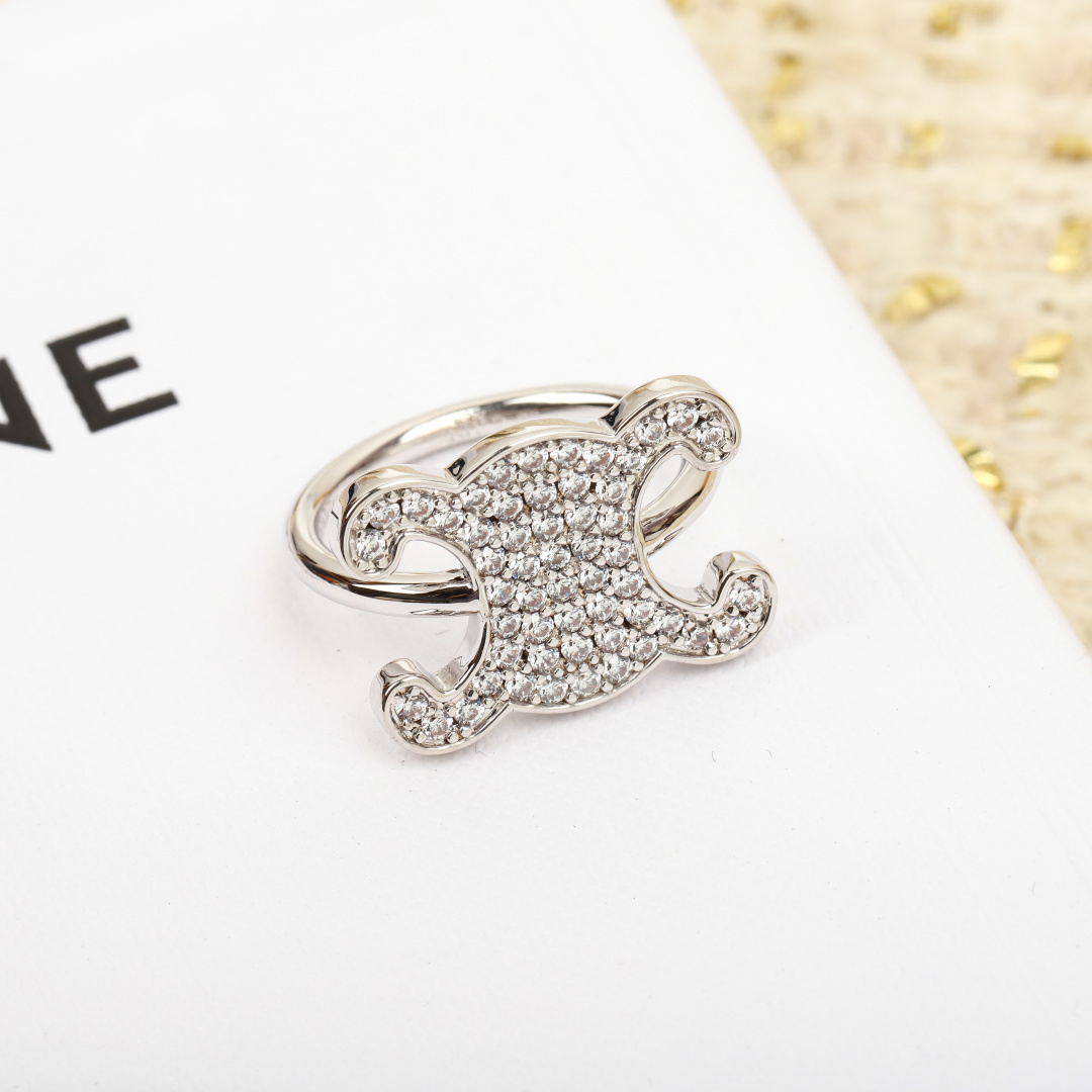 [Celine Jewelry]Large quantity consultant Fu [C Full Diamond Arc de Triomphe