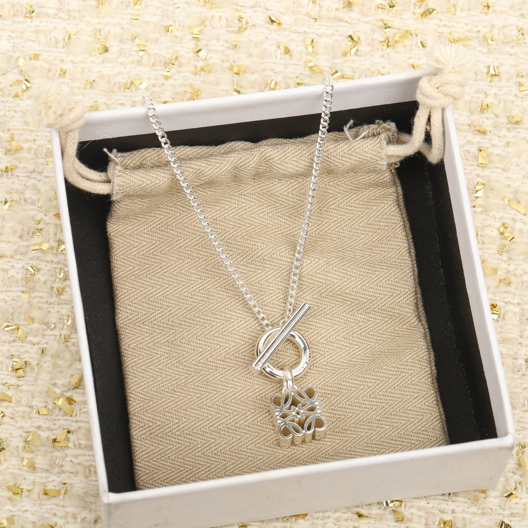 [Niche Series Jewelry]205890[Our production]LOGO necklace ZP ZP is made of pur