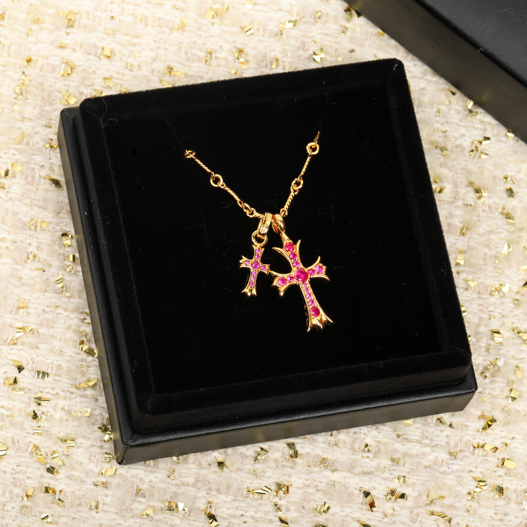 [Chrome Hearts Jewelry]Real gold diamonds can be customized Only make the righ