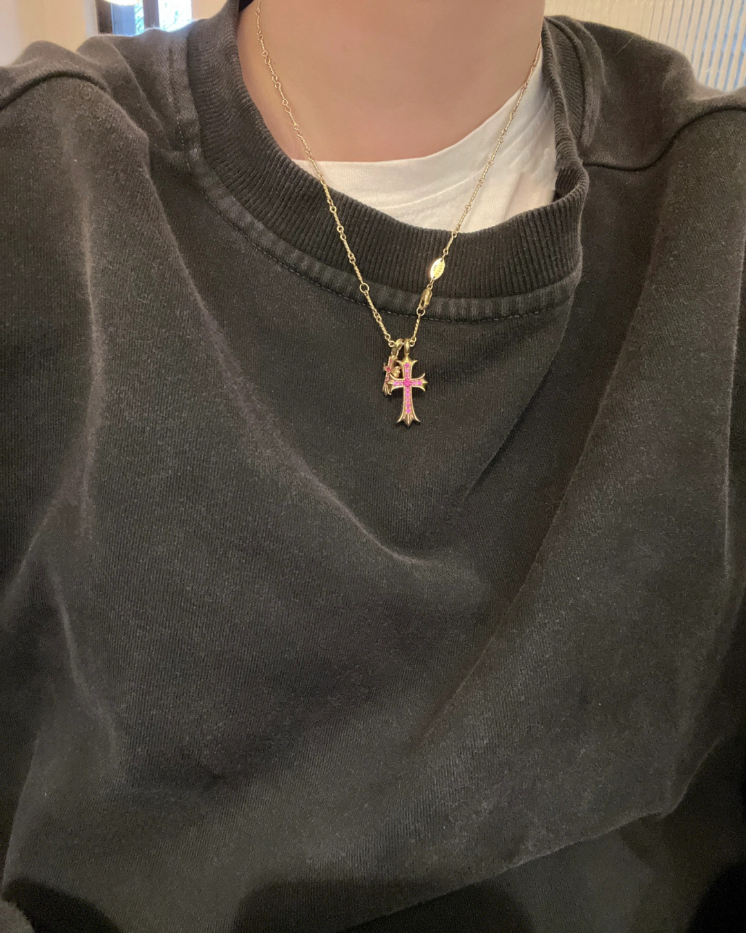 [Chrome Hearts Jewelry]206446[We produce] Double Cross NecklaceDouble cross