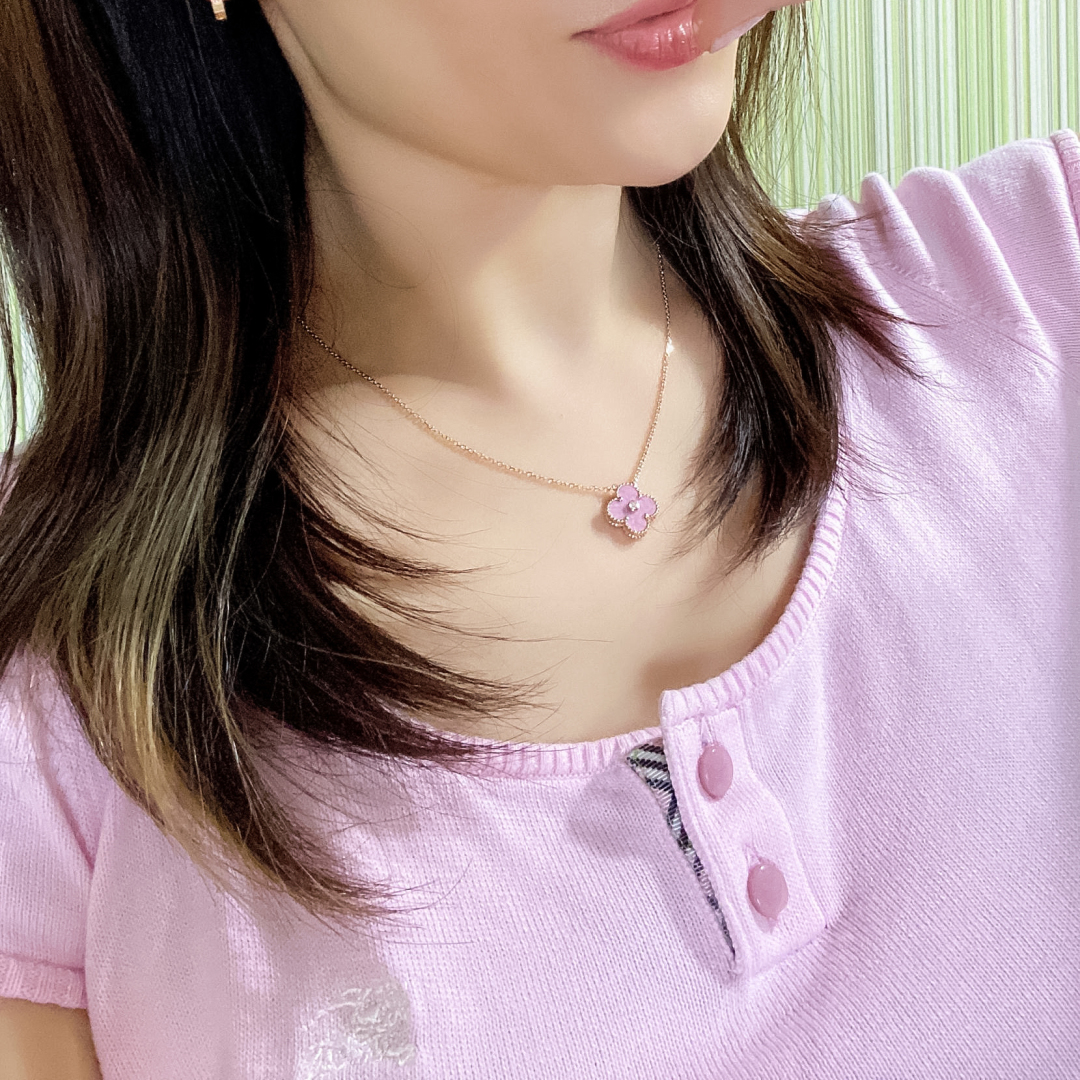 [Van Cleef & Arpels Jewelry]203289[Our production] Rosestone necklace ZP Real