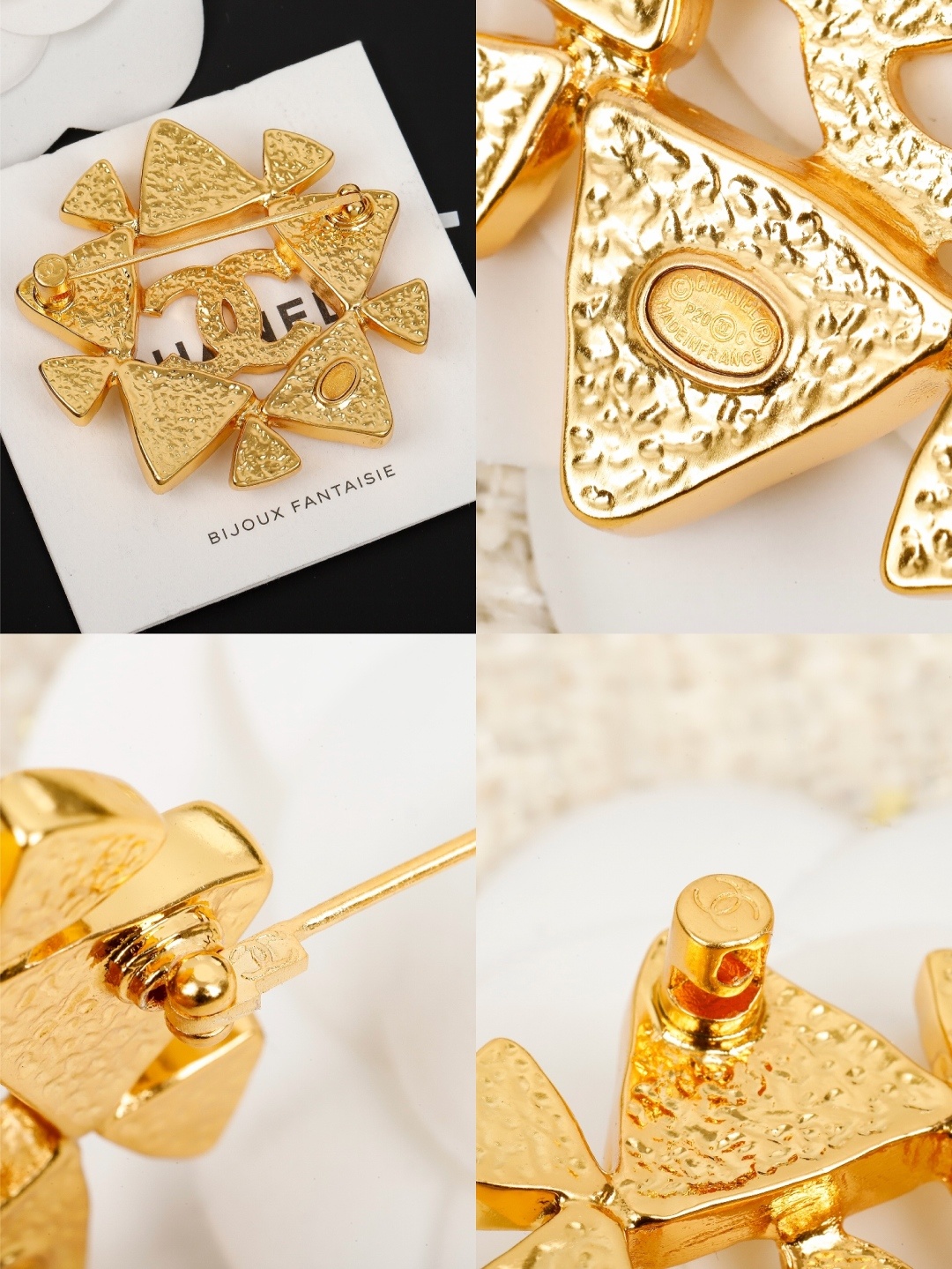 施华洛钻 捷克钻【】现货秒发❗金灿灿✨Bling bling✨
❗【Ch@nel 金色方钻胸针】😍无