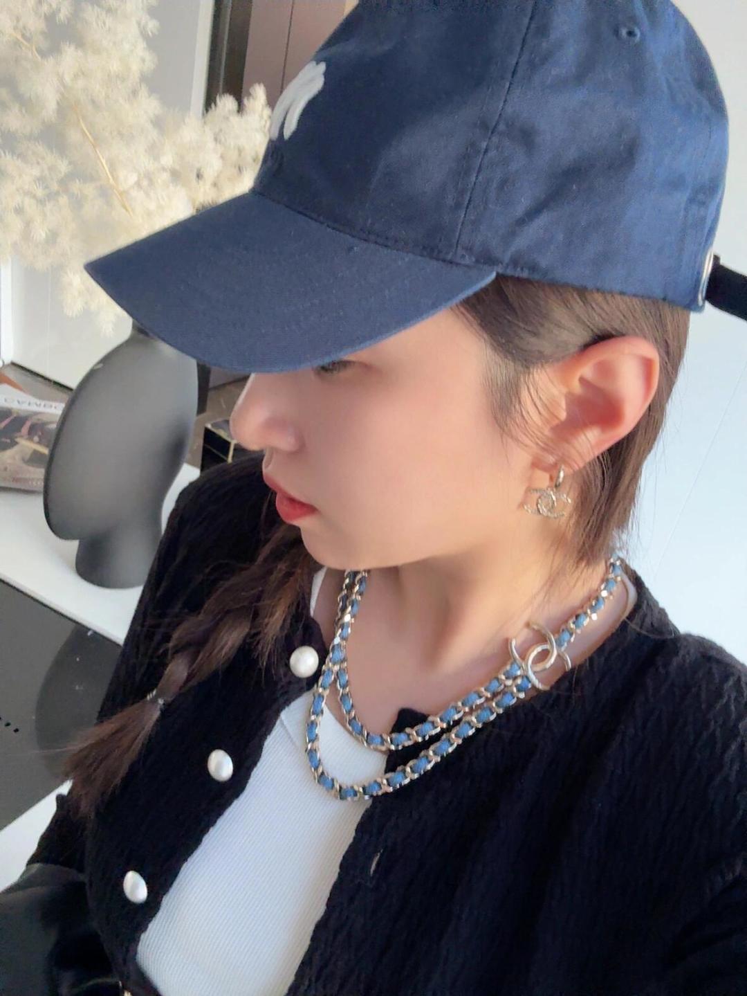 [Chanel Jewelry][Fragrant denim double-layer necklace] The latest beautiful c
