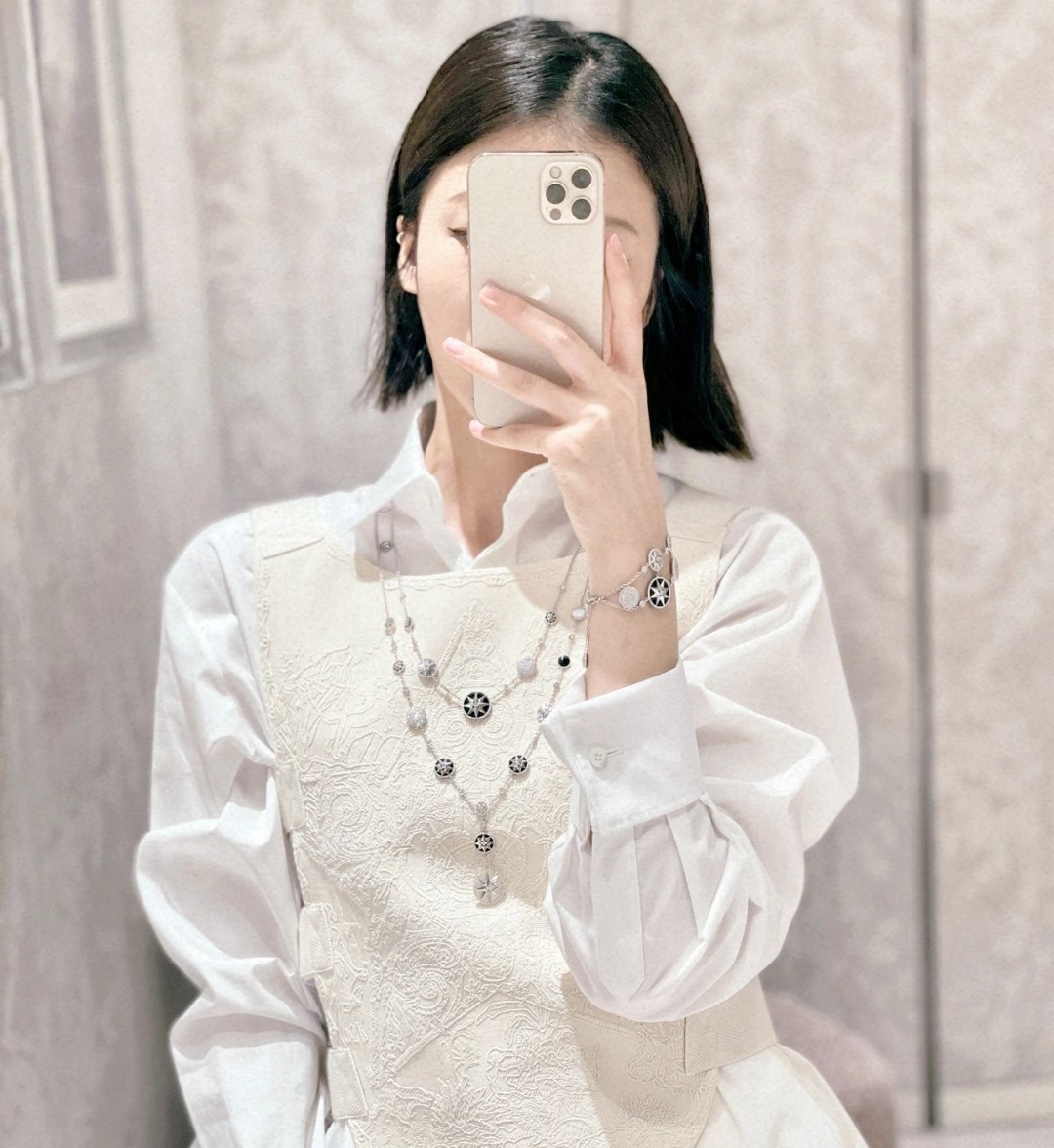 [Dior Jewelry]208150[We produce] Compass Double-Deck Necklace Standard for lad