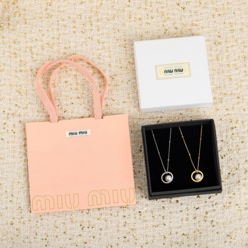 Miu Miu Hollow Letter Circle Pearl Necklace, Gold and Silver, DIY Detachable 1 Miu Miu Hollow Letter Circle Pearl Necklace, Gold and Silver, DIY Detachable