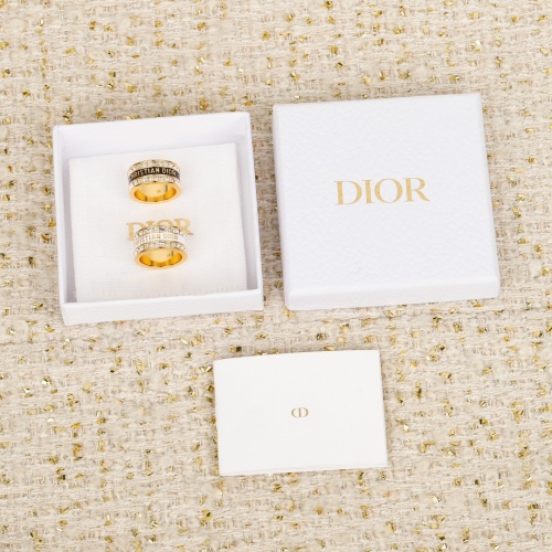 Dior Enamel Ring with Pave Crystals | Elegant Women's Band Ring 1 Dior Enamel Ring with Pave Crystals | Elegant Women's Band Ring