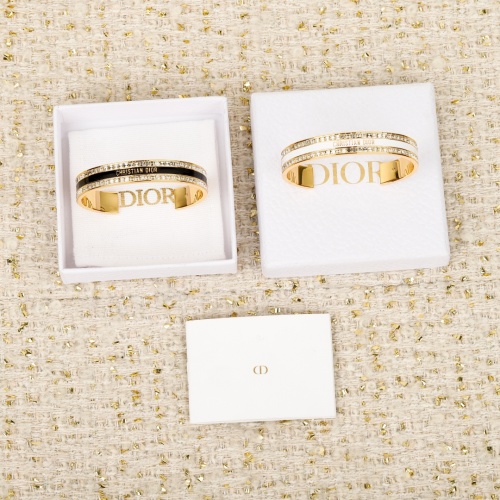 Dior Enamel Open Bangle Bracelet with Diamonds - Summer 2025 Collection 1 Dior Enamel Open Bangle Bracelet with Diamonds - Summer 2025 Collection