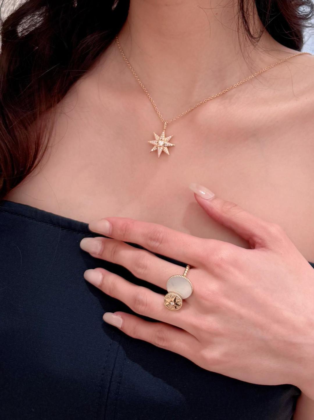 Luxurious Jewelry: Real Gold Drill with Silver Plating and Precision Work - 图片 1